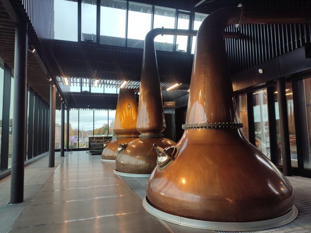 Stills at Rosebank distillery